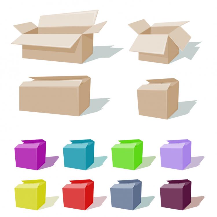 free vector Boxes and cartons vector